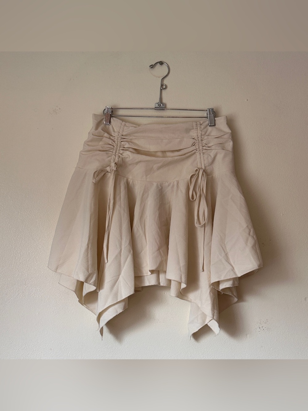 Cream Ruffle Skirt - Picture 2 of 3
